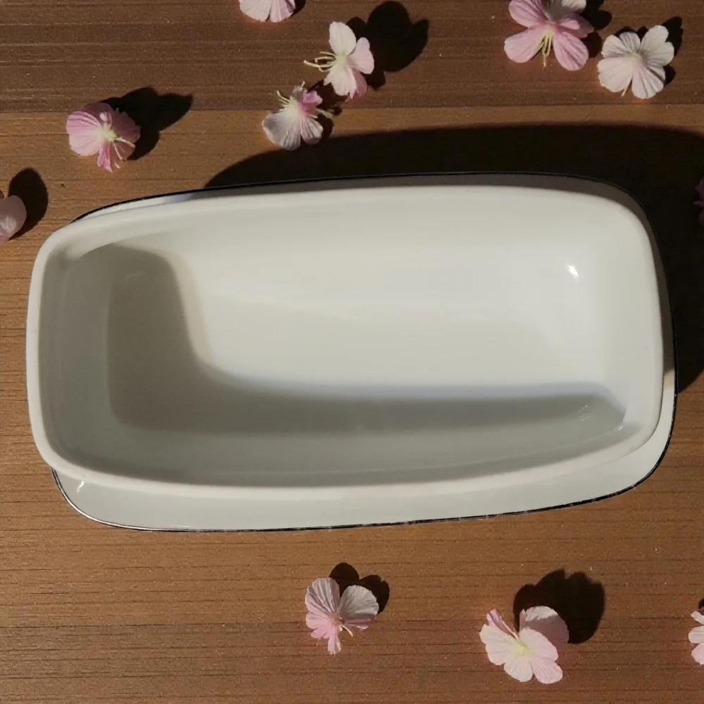 Vtg Fine China Japan Sakurai Designer Series Castle Lidded Butter Dish